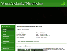 Tablet Screenshot of gs-windheim.de